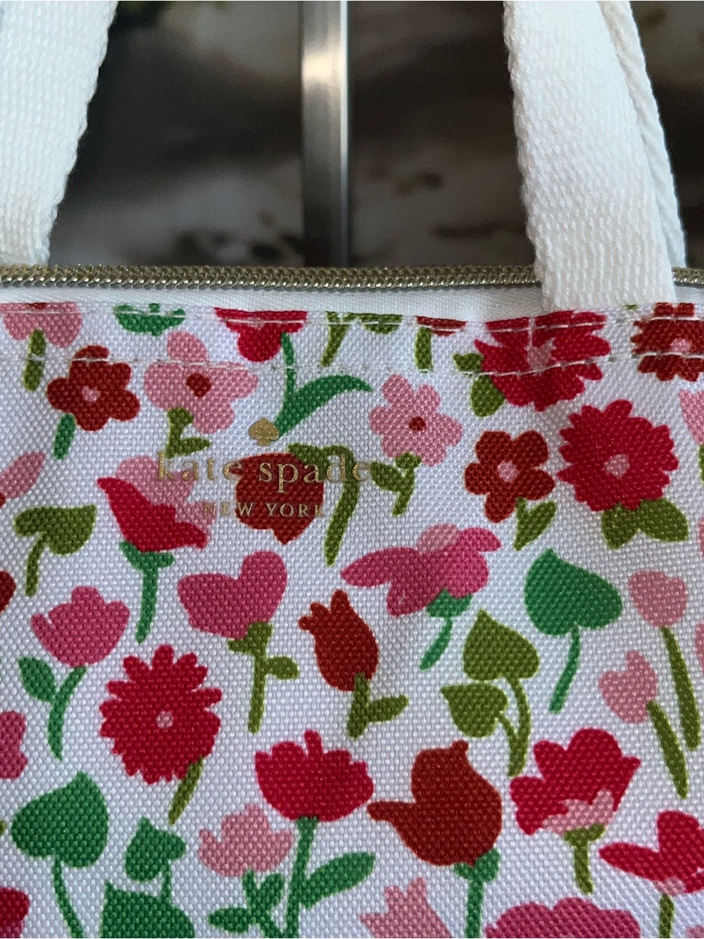 Kate Spade New York Sunset Blooms Insulated Lunch Tote - Picture 3 of 5